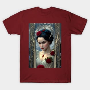 Snowy White Elven Princess T-Shirt